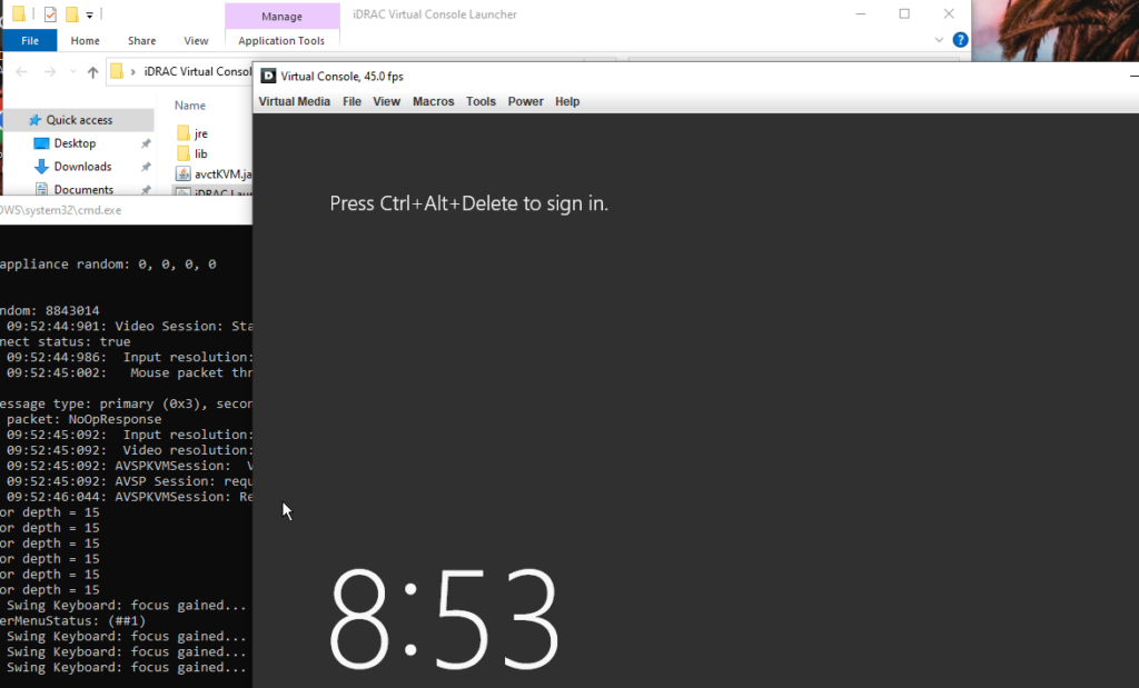 Opening a console with iDrac 6 16 pic13